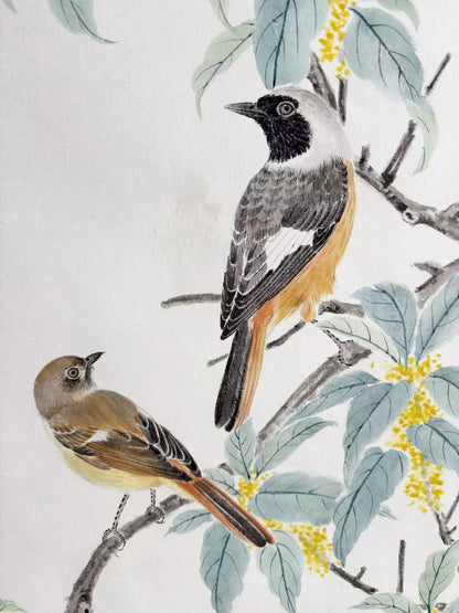 Autumn Osmanthus& Bird