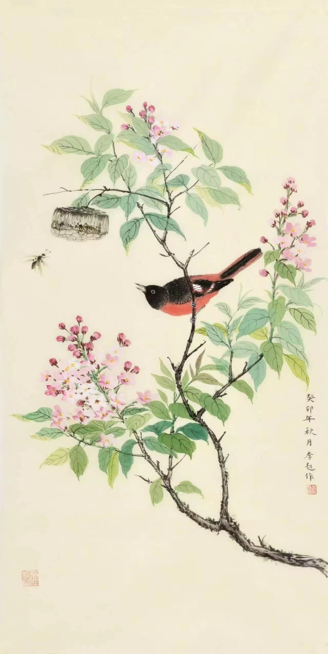 Spring Harmony-Original Chinese Bird Painting