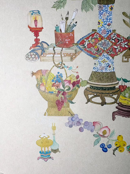 Traditional Chinese Floral Still Life