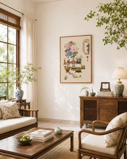 Traditional Chinese Floral Still Life